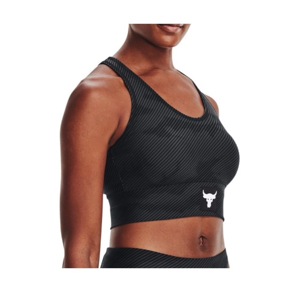 Under Armour Project Rock Sport Bra Black - Picture 1 of 9